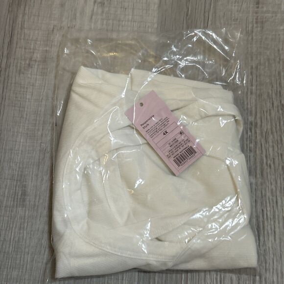NWT Wild Fable Women’s White Sleeveless Basic Ribbed Tank Top Size 4X - Picture 12 of 16